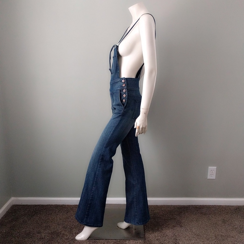 NWOT VTG Kova & T Denim Jumpsuit Overalls 26 - Picture 4 of 8